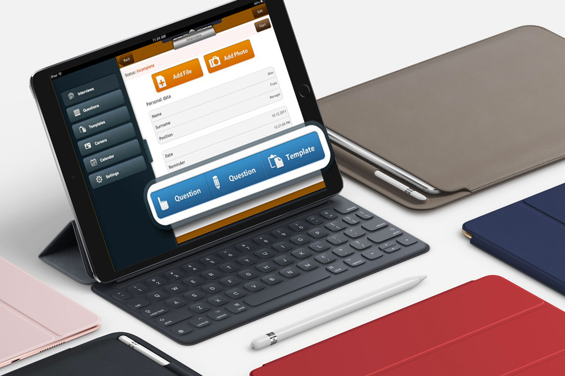 INTERVIEW ASSISTANT mobile app for tablet