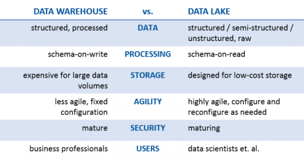 data house vs data lake