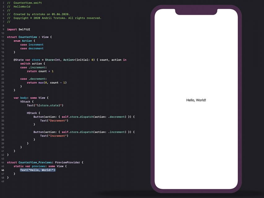 SwiftUI protocols and methods